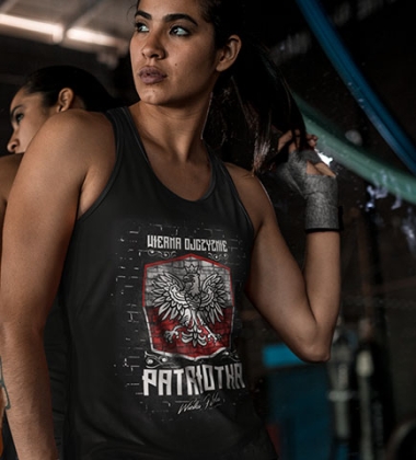 Damski tank-top WIERNA OJCZYŹNIE PATRIOTKA